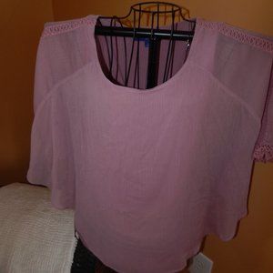 Ladies Apt 9 Poncho Style Blouse - top - Shirt   Size L